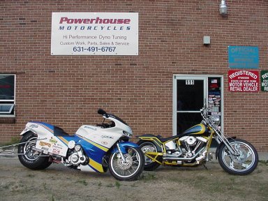 Outside Powerhouse Motorcycles Shop